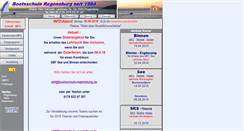 Desktop Screenshot of bootsschule-regensburg.de