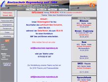Tablet Screenshot of bootsschule-regensburg.de